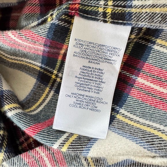 Vintage Chaps Zip Up Flannel Plaid Shirt Jacket Women’s Small - Picture 7 of 9